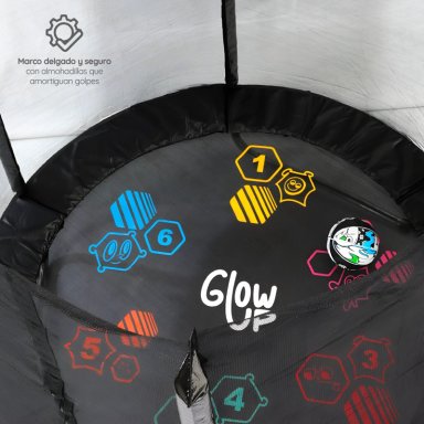 CAMA ELÁSTICA 10FT 3,05 MTS GLOWUP + MALLA Y ESCALERA EDICIÓN LTDA - 10