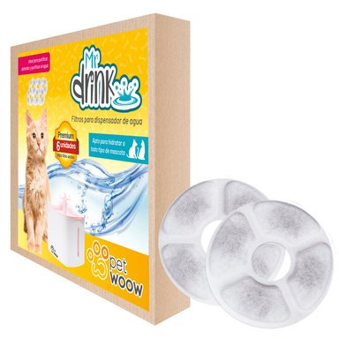 PACK 6 FILTROS PERROS GATOS DISPENSADOR AGUA PETWOOW - 1