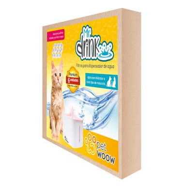 PACK 6 FILTROS PERROS GATOS DISPENSADOR AGUA PETWOOW - 2