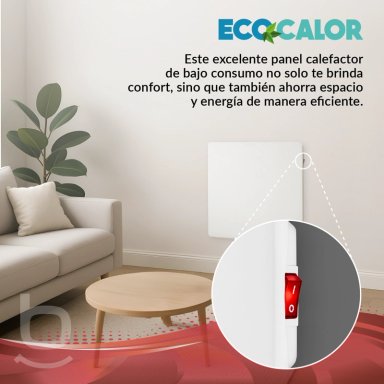 CALEFACTOR PANEL BAJO CONSUMO 550W BFRESH BLANCO - 5