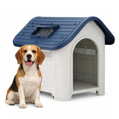 CASA PERROS GATOS PETWOOW 75X59X66 SKYLIGHT GRIS - 1