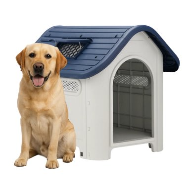 CASA PERROS GATOS PETWOOW 87X72X75 SKYLIGHT GRIS - 1