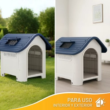 CASA PERROS GATOS PETWOOW 87X72X75 SKYLIGHT GRIS - 5