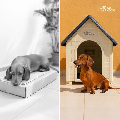 CASA PERROS GATOS 82X54X71 DUKE GRIS - 2
