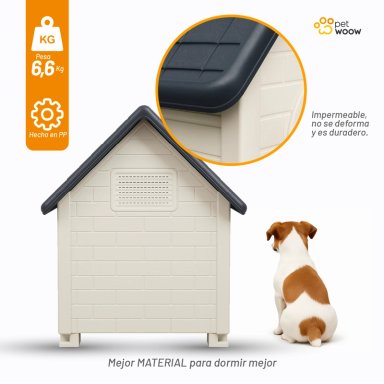 CASA PERROS GATOS 82X54X71 DUKE GRIS - 5