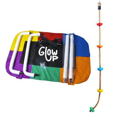 Pack Columpio Hamaca Rectangular + Escalador GlowUp Multicolor - 6