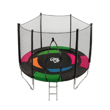 CAMA ELÁSTICA GLOWUP 2,44 MT 8FT EDICIÓN EXCLUSIVA P CON MALLA Y ESCALERA - 1