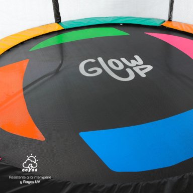 CAMA ELÁSTICA GLOWUP 2,44 MT 8FT EDICIÓN EXCLUSIVA P CON MALLA Y ESCALERA - 9