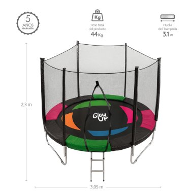 CAMA ELÁSTICA 3,05 MT 10FT EDICIÓN EXCLUSIVA P GLOWUP - 3