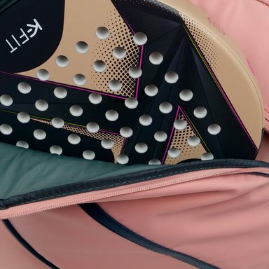 BOLSO DE PADEL K-FIT R6311 NYLON ROSADO ELDA - 3