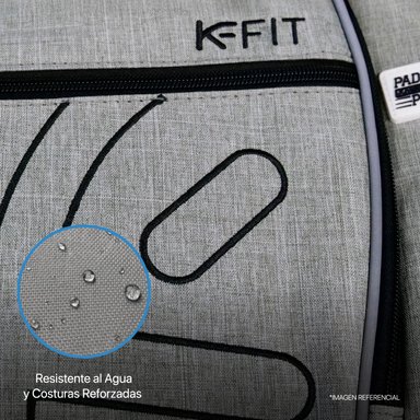MOCHILA K-FIT R6321 GRIS BOLSO DE PADEL KANU - 10