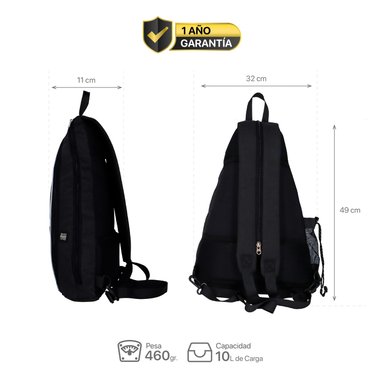 MOCHILA K-FIT R6322 NEGRO BOLSO DE PADEL KANU - 2