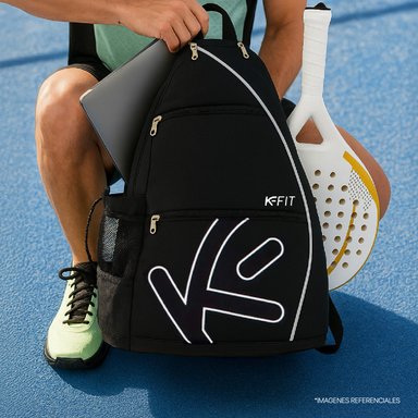 MOCHILA K-FIT R6322 NEGRO BOLSO DE PADEL KANU - 8
