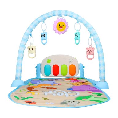 GIMNASIO PARA BEBES GLOWUP R6565 CELESTE CON PIANO - 1