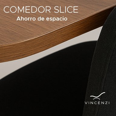JUEGO DE COMEDOR VINCENZI NEGRO - 6