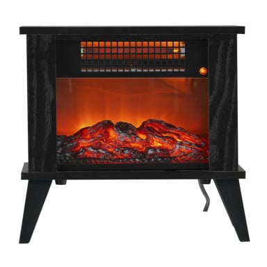 CHIMENEA ELÉCTRICA ESTUFA 1000W BFRESH NEGRA - 1