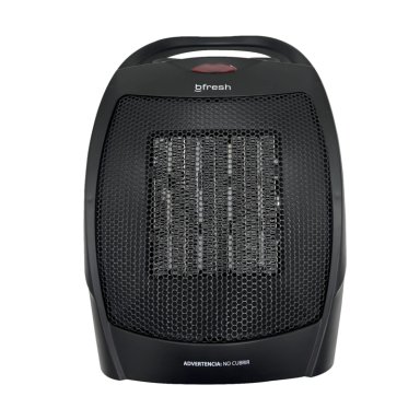TERMOVENTILADOR ESTUFA CALEFACTOR ELÉCTRICO 1500W BFRESH NEGRA - 1