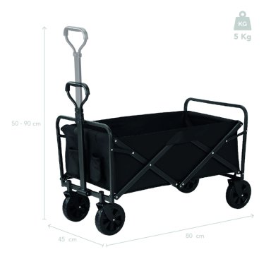 CARRITO PLEGABLE MIGLU HIERRO CAMPING PLAYA NIÑOS CARRO YEGUA 100KG - 4