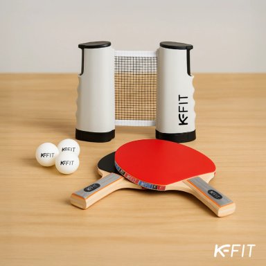 SET PING PONG TENIS MESA 2 PALETA + 3 PELOTAS + MALLA RETRÁCTIL - 9