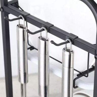ESCURRIDOR PLATOS SECADOR LOZA INOXIDABLE 3 NIVELES - 6