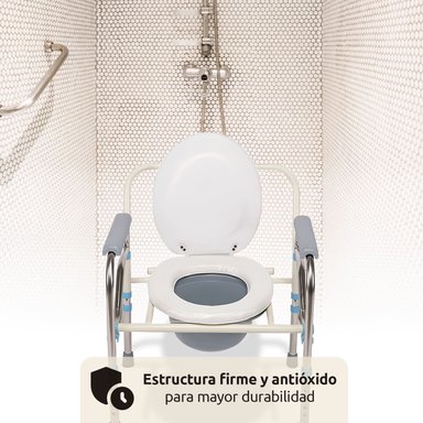 BAÑO INODORO WC PLEGABLE BARRA SILLA DUCHA DISCAPACITADO - 6