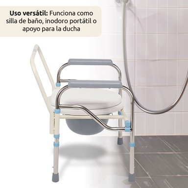 BAÑO INODORO WC PLEGABLE BARRA SILLA DUCHA DISCAPACITADO - 8