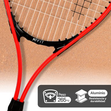 RAQUETA TENIS ADULTO ALUMINIO INICIAL 27 K64 K-FIT - 3