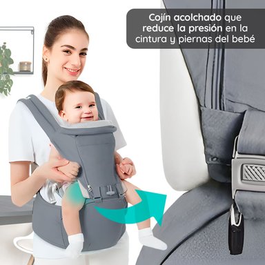 MOCHILA PORTABEBÉ ERGONÓMICO MULTIFUNCIONAL 6EN1 GLOWUP - 9