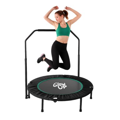 MINI TRAMPOLÍN 4 FT 1.2 MT AERÓBICO FITNESS YOGA Y JUEGOS GLOWUP - 1