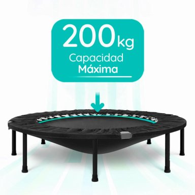 MINI TRAMPOLÍN 4 FT 1.2 MT AERÓBICO FITNESS YOGA Y JUEGOS GLOWUP - 7