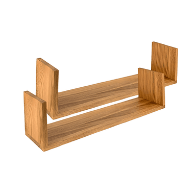 Pack 2 Repisas Flotantes Madera 60x15 cm Fijación Invisible - 2