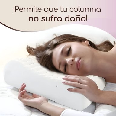 PACK DE 2 ALMOHADAS ORTOPÉDICAS PARA SOPORTE CERVICAL CON ESPUMA MEMORY FOAM - 7