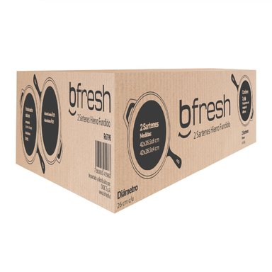 PACK DE 2 SARTENES ANTIADHERENTE HIERRO FUNDIDO CURADO ESMALTADO DE ALTA CALIDAD COLOR NEGRO - 10