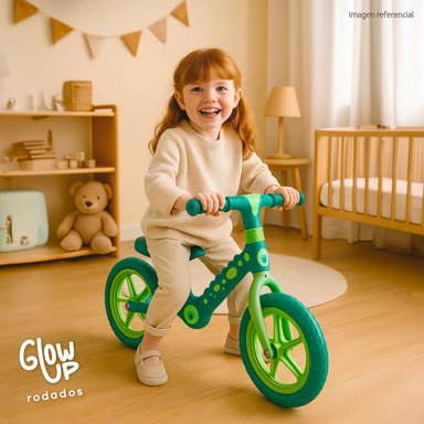 BICICLETA DE EQUILIBRIO INFANTIL SHGAT DINO VERDE GLOWUP - 6