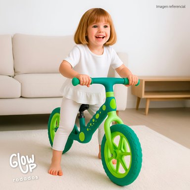 BICICLETA DE EQUILIBRIO INFANTIL SHGAT DINO VERDE GLOWUP - 7