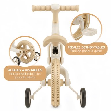 BICICLETA APRENDIZAJE NIÑO Y NIÑA WANYU HALO LUZ LED GLOWUP - 4