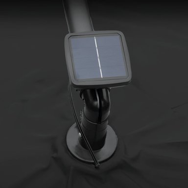 QUITASOL TERRAZA 360° 3X3 MT PANEL SOLAR LUZ LED GRAFITO VINCENZI - 7