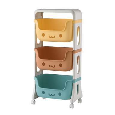 MUEBLE ORGANIZADOR JUGUETES NIÑOS CON 3 CONTENEDORES GLOWUP - 1