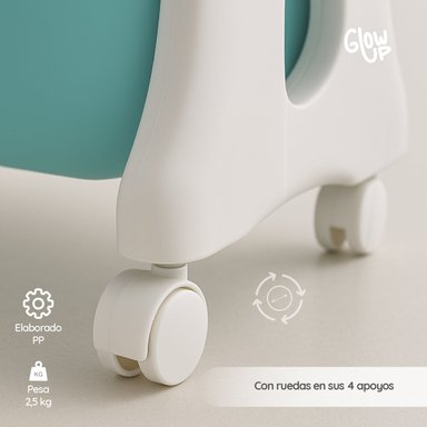 MUEBLE ORGANIZADOR JUGUETES NIÑOS CON 3 CONTENEDORES GLOWUP - 3