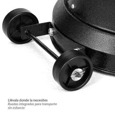 ESTUFA DE PATIO BAJA NEGRA A GAS DE 11KG  TERRAZAS INTERIOR EXTERIOR BFRESH - 12