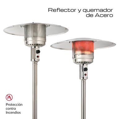 ESTUFA DE PATIO EXTERIOR A GAS 50,000 BTU ANTIVUELCO BFRESH - 5