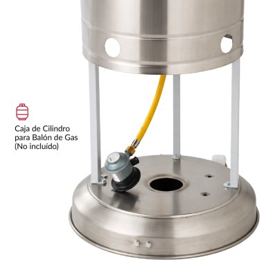 ESTUFA DE PATIO EXTERIOR A GAS 50,000 BTU ANTIVUELCO BFRESH - 6