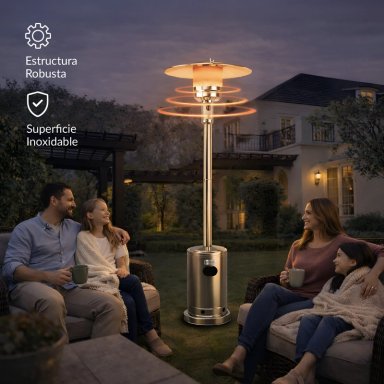 ESTUFA DE PATIO EXTERIOR A GAS 50,000 BTU ANTIVUELCO BFRESH - 9