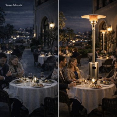 ESTUFA DE PATIO EXTERIOR A GAS 50,000 BTU ANTIVUELCO BFRESH - 10