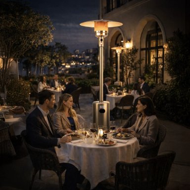 ESTUFA DE PATIO EXTERIOR A GAS 50,000 BTU ANTIVUELCO BFRESH - 11