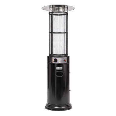 ESTUFA PATIO EXTERIOR CILINDRICA A GAS 12,5KW NEGRA BFRESH - 1