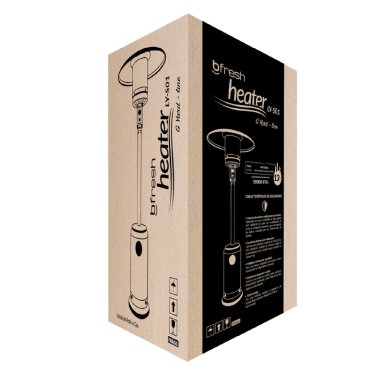 ESTUFA DE PATIO EXTERIOR A GAS 50,000 BTU ANTIVUELCO BFRESH MARRON OSCURO - 2