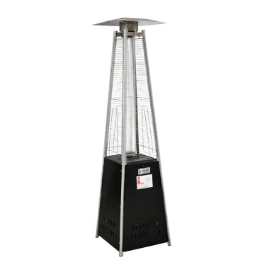 ESTUFA DE PATIO TIPO PIRAMIDE A GAS 14KW NEGRO BFRESH - 1