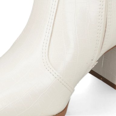 BOTIN MUJER BLANCO OFF MOLECA - 7