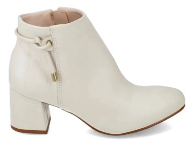 BOTIN MUJER BLANCO OFF BEIRA RIO - 1